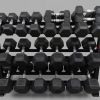 HX-1 Professional Hexagonal Dumbbell Set (2.5 – 30 kg) + HX-1 3-Tier Rack
